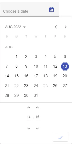 Angular Material datetime picker